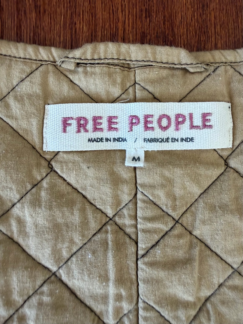 Free People Kenzie Quilted Vest size M Boho Festival Cottage - Picture 5 of 10